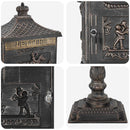 vidaXL Álló Levélszekrény Bronz 42,5 x 29,5 x 117 cm Öntött alumínium