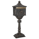 vidaXL Álló Levélszekrény Bronz 42,5 x 29,5 x 117 cm Öntött alumínium