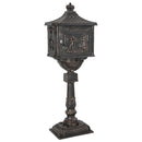 vidaXL Álló Levélszekrény Bronz 42,5 x 29,5 x 117 cm Öntött alumínium