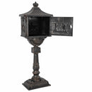 vidaXL Álló Levélszekrény Bronz 42,5 x 29,5 x 117 cm Öntött alumínium