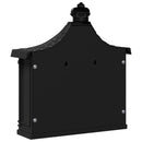 vidaXL Fali Postafiók Fekete 40,5 x 16 x 45 cm Öntött alumínium
