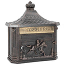 vidaXL Fali Postafiók ajtóval Bronz 40,5 x 16 x 45 cm Öntött alumínium