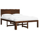 vidaXL Dupla ágykeret fejtámlával ROSTOCK Sötét Barna 135 x 190 cm