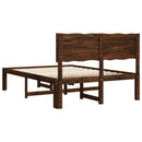 vidaXL Dupla ágykeret fejtámlával ROSTOCK Sötét Barna 135 x 190 cm