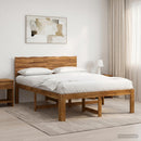 vidaXL Dupla ágykeret fejtámlával ROSTOCK Természetes 135 x 190 cm