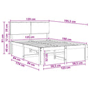 vidaXL Dupla ágykeret fejtámlával ROSTOCK Fehér 135 x 190 cm