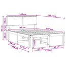 vidaXL Dupla ágykeret fejtámlával ROSTOCK Fehér 140 x 190 cm