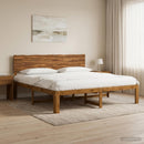 vidaXL Dupla ágykeret fejtámlával ROSTOCK Természetes 193 x 203 cm