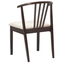 vidaXL Étkezőszék 2 pcs Világosbarna és világos Tömör gumifa