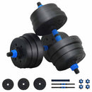 vidaXL 2 az 1-ben Kettlebell és Súlyzó Készlet 20 kg Fekete és Kék