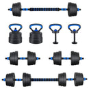 vidaXL 4 az 1-ben Súlyzó Súlyzós Kettlebell Készlet 20 kg