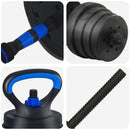 vidaXL 4 az 1-ben Súlyzó Súlyzós Kettlebell Készlet 30 kg