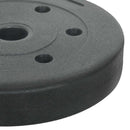 vidaXL Súlylemezek 4 db 10 kg Fekete Cement és vas homok