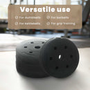 vidaXL Súlylemezek 4 pcs 10 kg Fekete Cement és vas homok