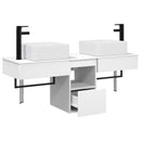 vidaXL Fürdőszobai Szekrény Szett 3 db Fehér 53 x 35 x 39 cm