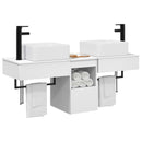 vidaXL Fürdőszobai Szekrény Szett 3 db Fehér 53 x 35 x 39 cm