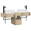 vidaXL Fürdőszobai Szekrény Szett 3 db Sonoma Tölgy 53 x 35 x 39 cm