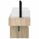vidaXL Fürdőszobai Szekrény Szett 3 db Sonoma Tölgy 53 x 35 x 39 cm