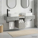 vidaXL Fürdőszobai Szekrény Szett 3 db Betonszürke 53 x 35 x 39 cm