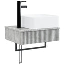 vidaXL Fürdőszobai Szekrény Szett 3 db Betonszürke 53 x 35 x 39 cm