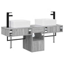 vidaXL Fürdőszobai Szekrény Szett 3 db Szürke Sonoma 53 x 35 x 39 cm