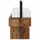 vidaXL Fürdőszobai Szekrény Szett 3 db Antik Fa 53 x 35 x 39 cm