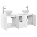 vidaXL Fürdőszobai Szekrény Szett 3 db Fehér 49,5 x 35 x 63 cm