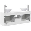 vidaXL Fürdőszobai Szekrény Szett 3 db Fehér 49,5 x 35 x 63 cm
