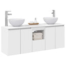 vidaXL Fürdőszobai Szekrény Szett 3 db Fehér 49,5 x 35 x 63 cm