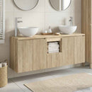 vidaXL Fürdőszobai Szekrény Szett 3 db Sonoma Tölgy 49,5 x 35 x 63 cm