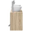 vidaXL Fürdőszobai Szekrény Szett 3 db Sonoma Tölgy 49,5 x 35 x 63 cm