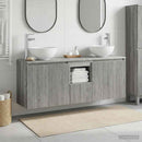 vidaXL Fürdőszobai Szekrény Szett 3 db Szürke Sonoma 49,5 x 35 x 63 cm