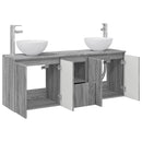 vidaXL Fürdőszobai Szekrény Szett 3 db Szürke Sonoma 49,5 x 35 x 63 cm