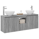 vidaXL Fürdőszobai Szekrény Szett 3 db Szürke Sonoma 49,5 x 35 x 63 cm