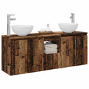 vidaXL Fürdőszobai Szekrény Szett 3 db Antik Fa 49,5 x 35 x 63 cm