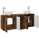vidaXL Fürdőszobai Szekrény Szett 3 db Antik Fa 49,5 x 41 x 64,5 cm
