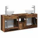 vidaXL Fürdőszobai Szekrény Szett 3 db Antik Fa 49,5 x 41 x 64,5 cm