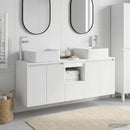 vidaXL Fürdőszobai Szekrény Szett 3 db Fehér 49,5 x 41 x 63 cm