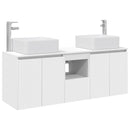 vidaXL Fürdőszobai Szekrény Szett 3 db Fehér 49,5 x 41 x 63 cm