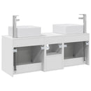 vidaXL Fürdőszobai Szekrény Szett 3 db Fehér 49,5 x 41 x 63 cm