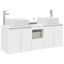 vidaXL Fürdőszobai Szekrény Szett 3 db Fehér 49,5 x 41 x 63 cm