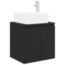 vidaXL Fürdőszobai Szekrény Szett 3 db Fekete 49,5 x 41 x 63 cm