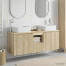 vidaXL Fürdőszobai Szekrény Szett 3 db Sonoma Tölgy 49,5 x 41 x 63 cm