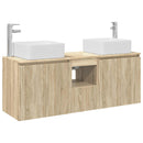 vidaXL Fürdőszobai Szekrény Szett 3 db Sonoma Tölgy 49,5 x 41 x 63 cm