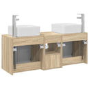 vidaXL Fürdőszobai Szekrény Szett 3 db Sonoma Tölgy 49,5 x 41 x 63 cm
