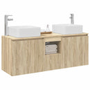 vidaXL Fürdőszobai Szekrény Szett 3 db Sonoma Tölgy 49,5 x 41 x 63 cm