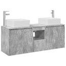 vidaXL Fürdőszobai Szekrény Szett 3 db Betonszürke 49,5 x 41 x 63 cm