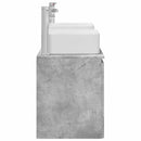 vidaXL Fürdőszobai Szekrény Szett 3 db Betonszürke 49,5 x 41 x 63 cm