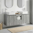 vidaXL Fürdőszobai Szekrény Szett 3 db Szürke Sonoma 49,5 x 41 x 63 cm