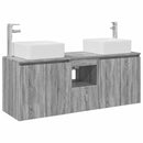 vidaXL Fürdőszobai Szekrény Szett 3 db Szürke Sonoma 49,5 x 41 x 63 cm